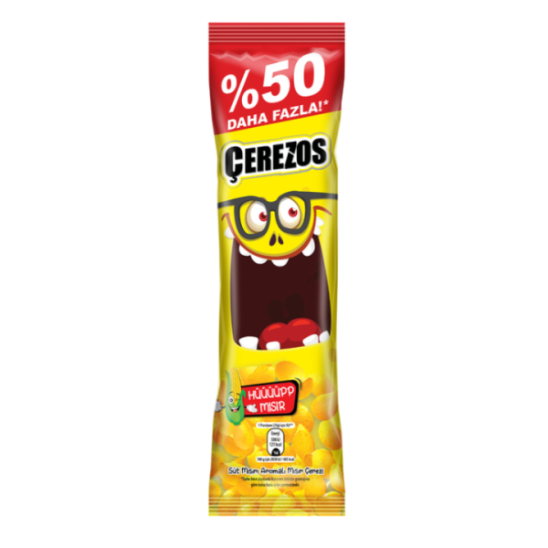 ÇEREZOS HÜP SÜT MISIR %50 FAZLA 26 GR